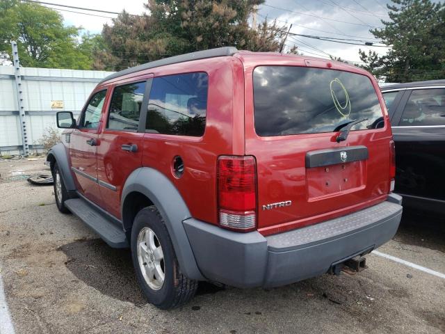 Photo 3 from auction – 2007 DODGE NITRO SXT with VIN 1D8GT28K17W546354