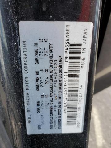 Photo 10 from auction – 2005 MAZDA 3 I with VIN JM1BK12F351329111