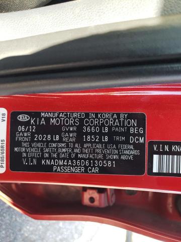 Photo 10 from auction – 2013 KIA RIO LX with VIN KNADM4A36D6130581