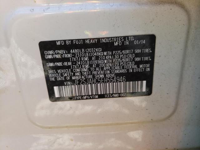 Photo 10 from auction – 2014 SUBARU FORESTER 2 with VIN JF2SJAHC5EH554946