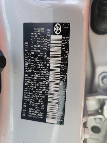 Photo 10 from auction – 2022 TOYOTA COROLLA LE with VIN 5YFEPMAE5NP310208