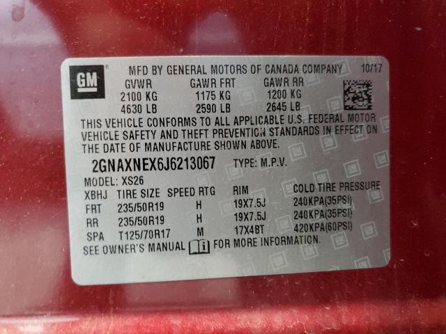 Photo 10 from auction – 2018 CHEVROLET EQUINOX PR with VIN 2GNAXNEX6J6213067