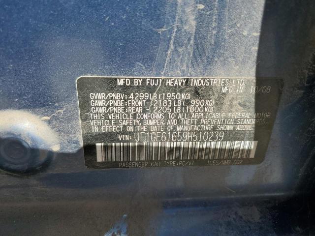 Photo 10 from auction – 2009 SUBARU IMPREZA 2. with VIN JF1GE61659H510239