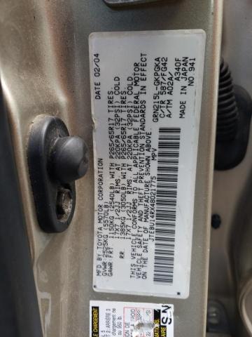 Photo 10 from auction – 2004 TOYOTA 4RUNNER SR with VIN JTEBU14RX48021775