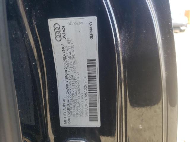 Photo 10 from auction – 2009 AUDI A5 QUATTRO with VIN WAUDK78T89A026918