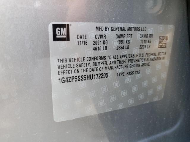 Photo 10 from auction – 2017 BUICK LACROSSE E with VIN 1G4ZP5SS5HU172295