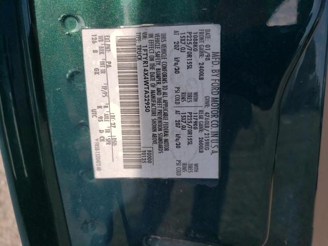 Photo 10 from auction – 1998 FORD RANGER with VIN 1FTYR14X4WTA32950