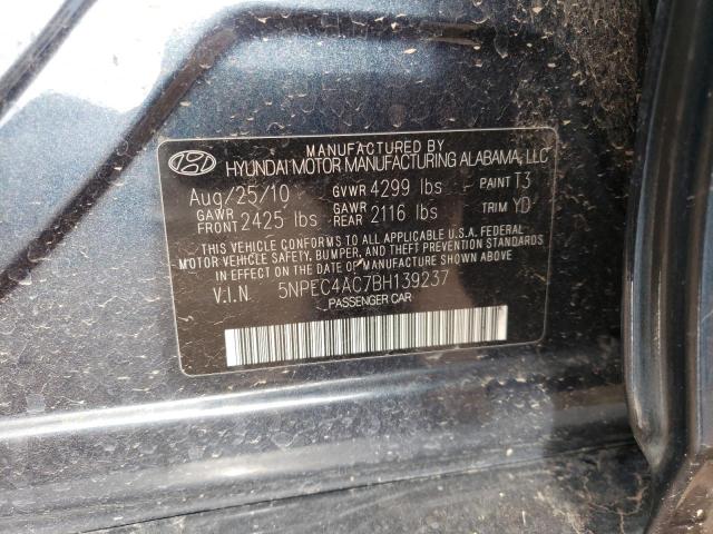 Zdjęcie 10 z aukcji – 2011 HYUNDAI SONATA SE z VIN 5NPEC4AC7BH139237