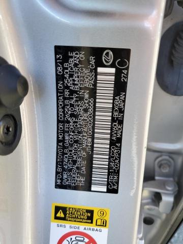 Photo 10 from auction – 2013 LEXUS ES 300H with VIN JTHBW1GGXD2038666