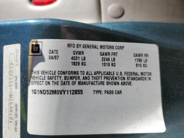 Photo 10 from auction – 1997 CHEVROLET MALIBU with VIN 1G1ND52M0VY112855