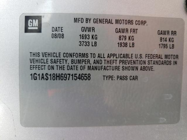 Photo 10 from auction – 2009 CHEVROLET COBALT LS with VIN 1G1AS18H697154658