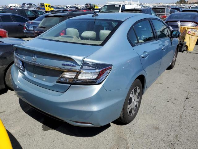 Photo 4 from auction – 2013 HONDA CIVIC HYBR with VIN 19XFB4F28DE202537