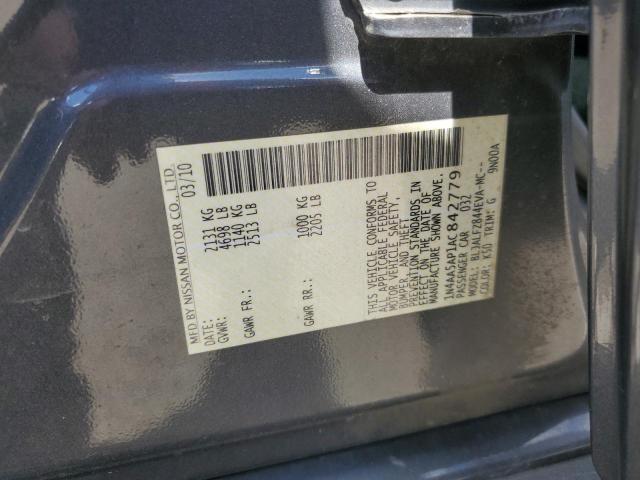Photo 10 from auction – 2010 NISSAN MAXIMA S with VIN 1N4AA5AP1AC842779
