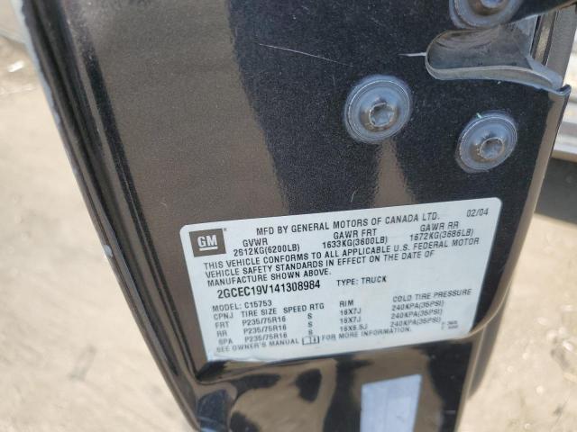 Photo 10 from auction – 2004 CHEVROLET SILVERADO with VIN 2GCEC19V141308984