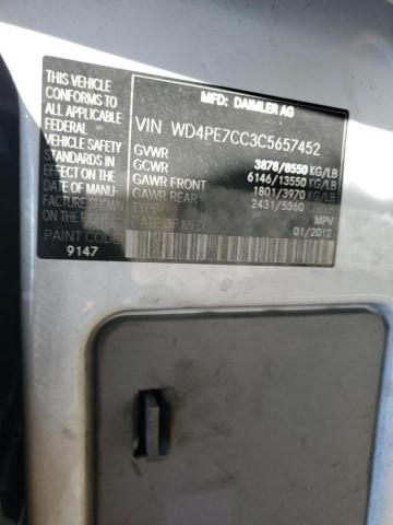 Photo 10 from auction – 2012 MERCEDES-BENZ SPRINTER 2 with VIN WD4PE7CC3C5657452