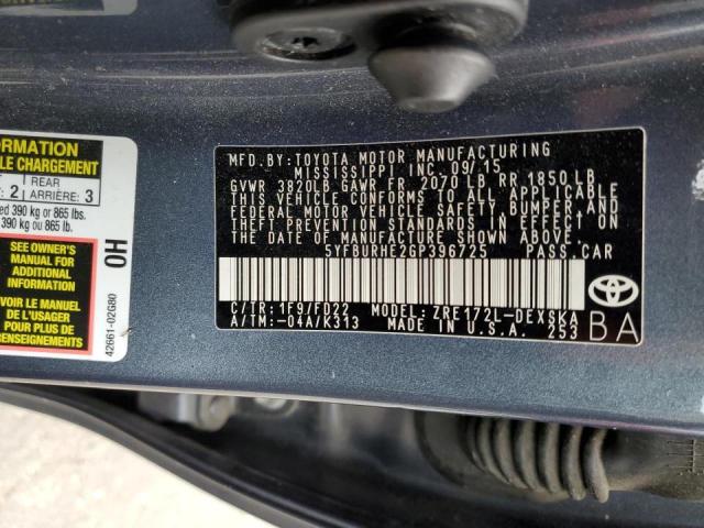 Photo 10 from auction – 2016 TOYOTA COROLLA L with VIN 5YFBURHE2GP396725