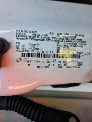 Photo 10 from auction – 2015 FORD C-MAX SE with VIN 1FADP5AU0FL108255