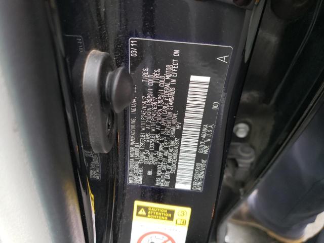 Photo 10 from auction – 2011 TOYOTA HIGHLANDER with VIN 5TDZK3EH6BS040892
