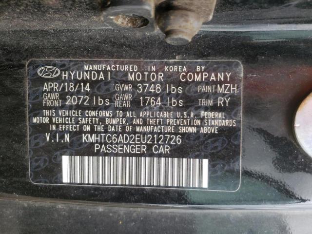 Photo 10 from auction – 2014 HYUNDAI VELOSTER with VIN KMHTC6AD2EU212726