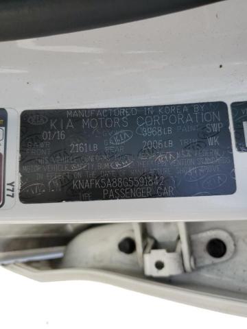 Photo 10 from auction – 2016 KIA FORTE LX with VIN KNAFK5A88G5591842