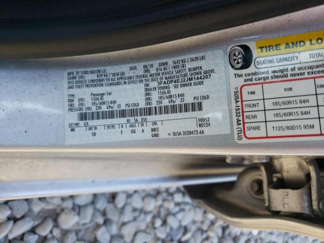 Photo 10 from auction – 2018 FORD FIESTA SE with VIN 3FADP4EJ2JM144207