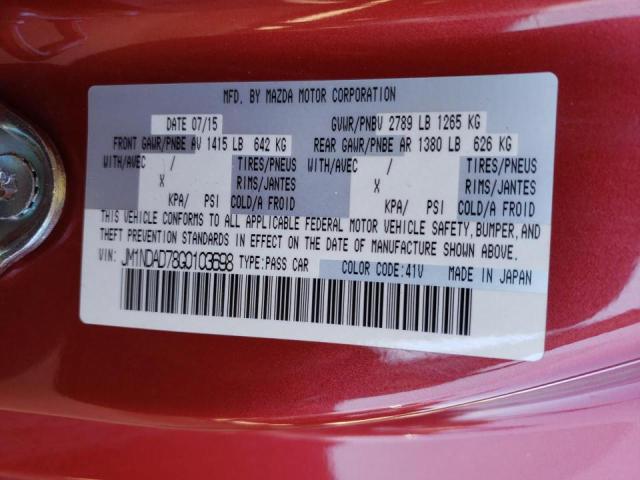 Photo 10 from auction – 2016 MAZDA MX-5 MIATA with VIN JM1NDAD78G0103698