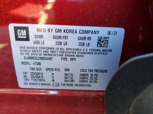 Photo 10 from auction – 2022 BUICK ENCORE GX with VIN KL4MMESL2NB034487