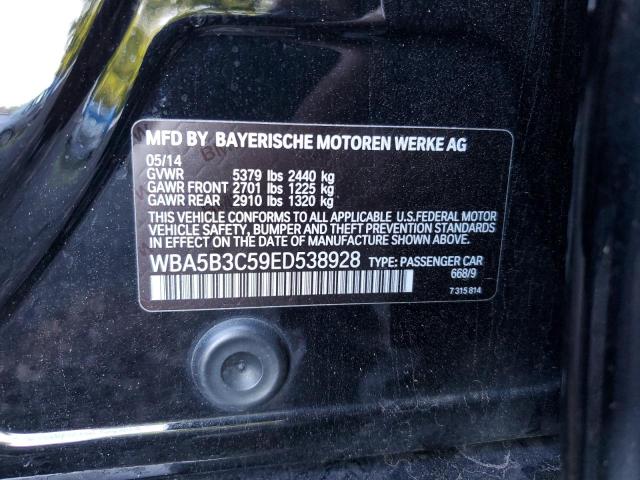 Photo 10 from auction – 2014 BMW 535 XI with VIN WBA5B3C59ED538928