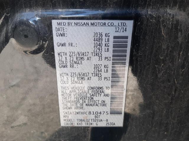 Photo 10 from auction – 2015 NISSAN ROGUE S with VIN 5N1AT2MTXFC810475