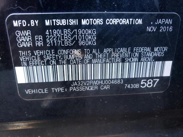 Photo 10 from auction – 2017 MITSUBISHI LANCER ES with VIN JA32V2FW0HU004683