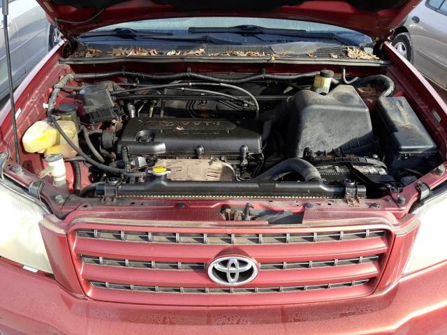 Photo 7 from auction – 2003 TOYOTA HIGHLANDER with VIN JTEGD21AX30053374