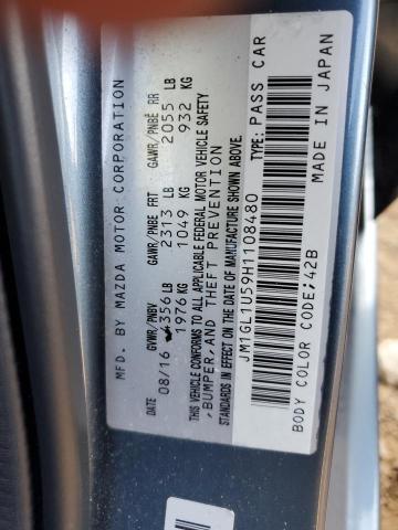 Photo 10 from auction – 2017 MAZDA 6 SPORT with VIN JM1GL1U59H1108480