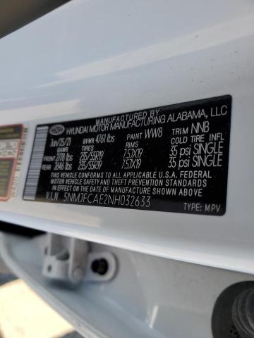 Photo 10 from auction – 2022 HYUNDAI TUCSON SEL with VIN 5NMJFCAE2NH032633