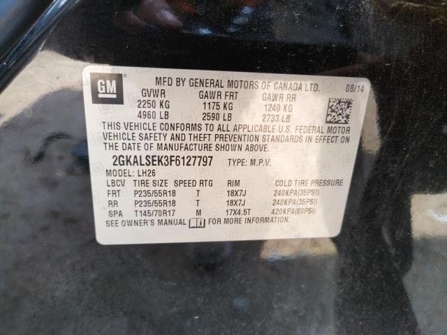 Photo 10 from auction – 2015 GMC TERRAIN SL with VIN 2GKALSEK3F6127797