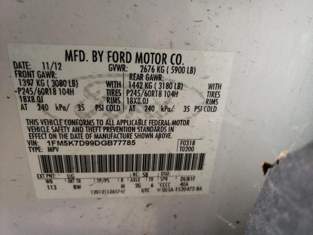 Foto 10 de la subasta – 2013 FORD EXPLORER X con VIN 1FM5K7D99DGB77785