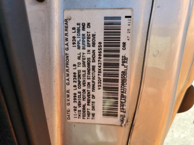 Photo 10 from auction – 2003 SAAB 9-3 SE with VIN YS3DF78K437006550