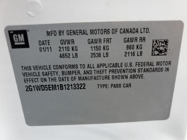Photo 10 from auction – 2011 CHEVROLET IMPALA POL with VIN 2G1WD5EM1B1213322