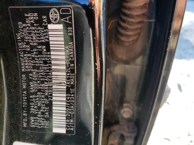 Photo 10 from auction – 2010 TOYOTA COROLLA BA with VIN 2T1BU4EE6AC331584