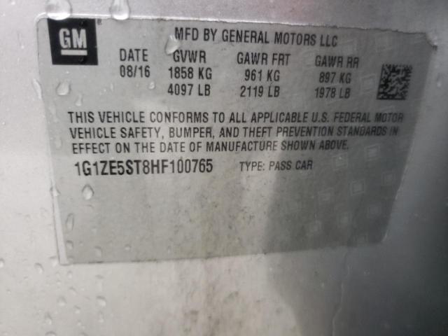 Photo 10 from auction – 2017 CHEVROLET MALIBU LT with VIN 1G1ZE5ST8HF100765