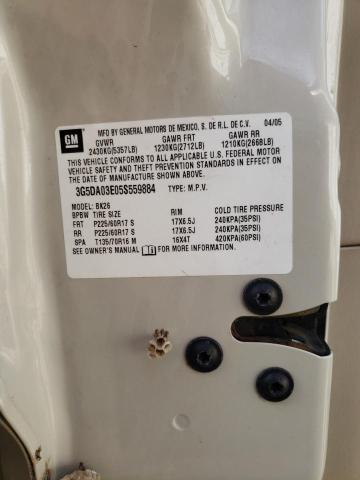 Photo 10 from auction – 2005 BUICK RENDEZVOUS with VIN 3G5DA03E05S559884