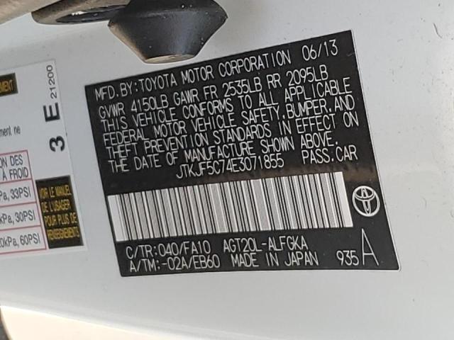 Photo 10 from auction – 2014 TOYOTA SCION TC with VIN JTKJF5C74E3071855