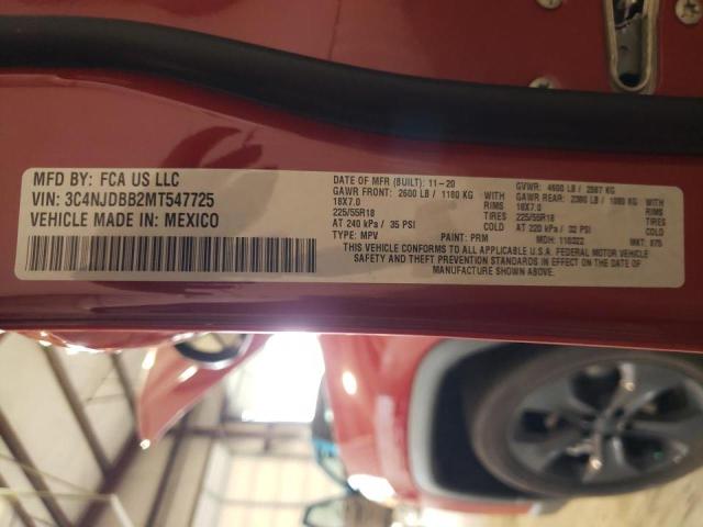 Photo 10 from auction – 2021 JEEP COMPASS LA with VIN 3C4NJDBB2MT547725