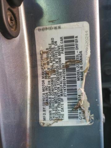 Photo 10 from auction – 2004 TOYOTA COROLLA MA with VIN 2T1KY38E84C208397