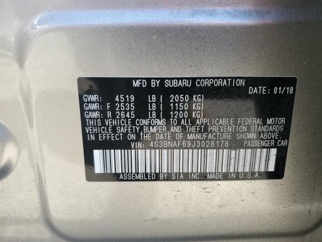Photo 10 from auction – 2018 SUBARU LEGACY 2.5 with VIN 4S3BNAF69J3028178