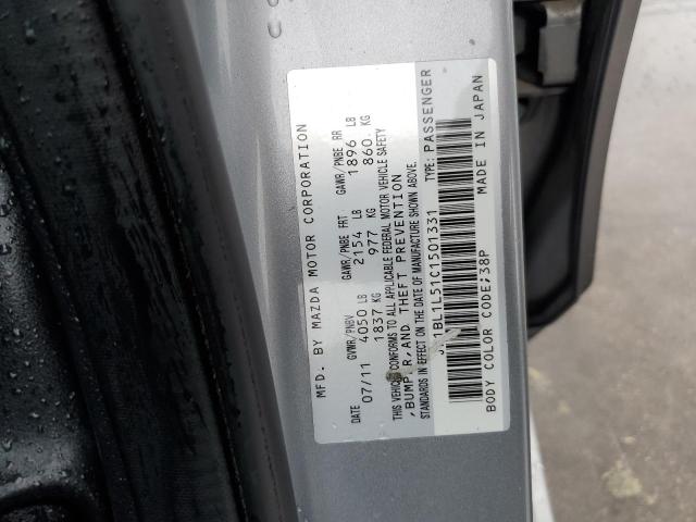 Photo 10 from auction – 2012 MAZDA 3 S with VIN JM1BL1L51C1501331