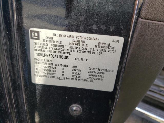 Photo 10 from auction – 2010 GMC ACADIA SLT with VIN 1GKLRNED5AJ106083
