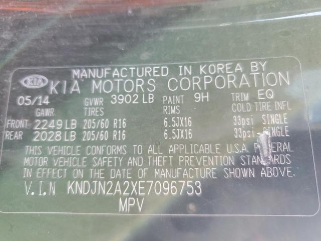 Photo 10 from auction – 2014 KIA SOUL with VIN KNDJN2A2XE7096753