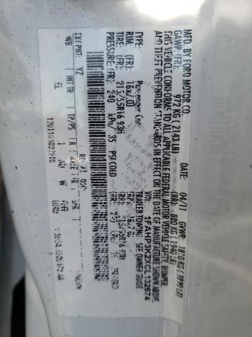 Фото 10 с аукциона – 2012 FORD FOCUS SE с VIN 1FAHP3K2XCL132674