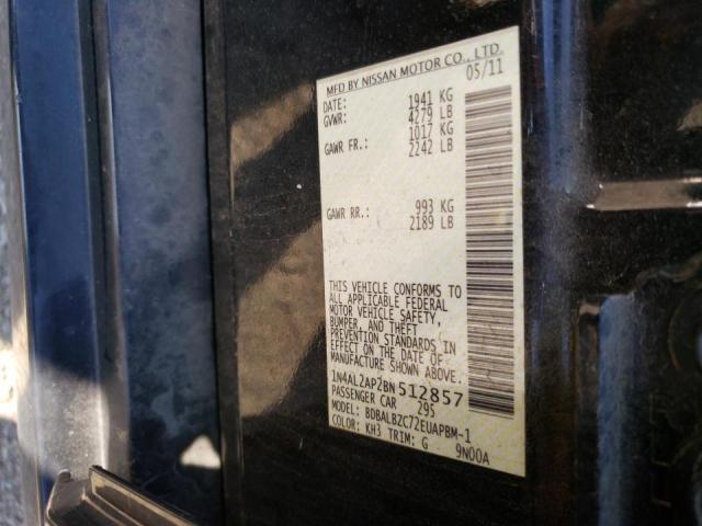 Photo 10 from auction – 2011 NISSAN ALTIMA BAS with VIN 1N4AL2AP2BN512857