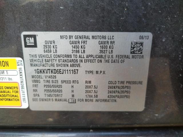 Photo 10 from auction – 2014 GMC ACADIA DEN with VIN 1GKKVTKD6EJ111167